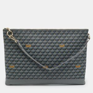 Faure Le Page Gris Acier Scale Coated Canvas Pochette Zip 33